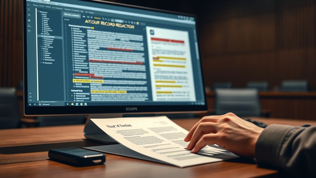 ai driven court record redaction