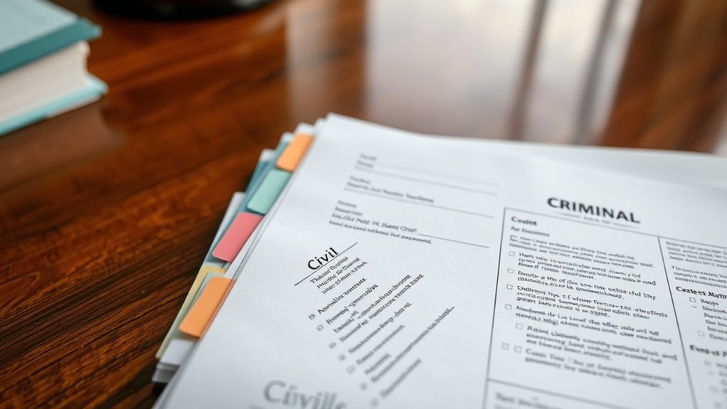 court case organization system