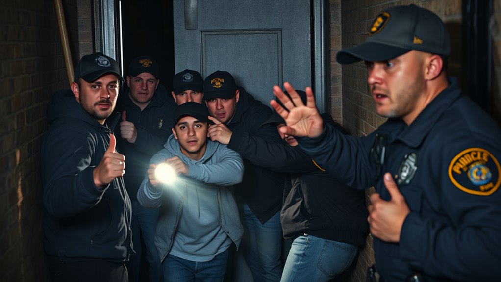 surprise undercover warrant arrests