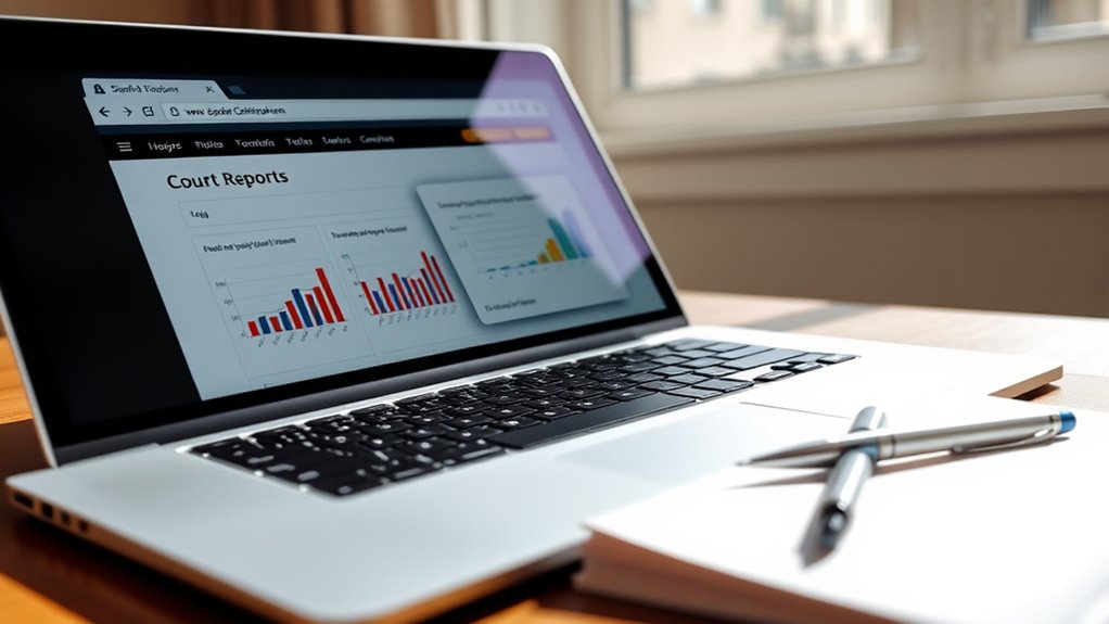 accessing court data reports