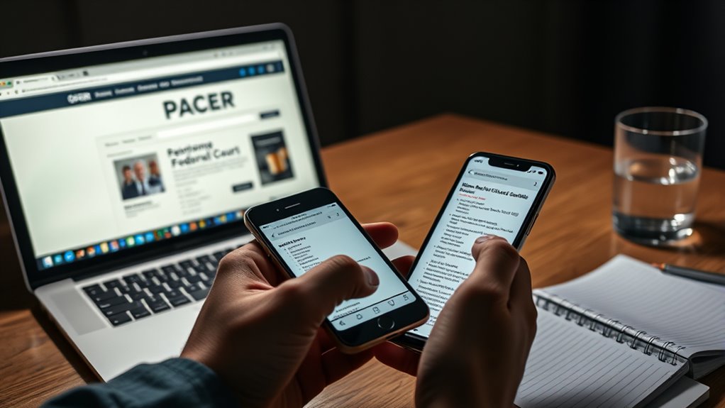 accessing federal court records