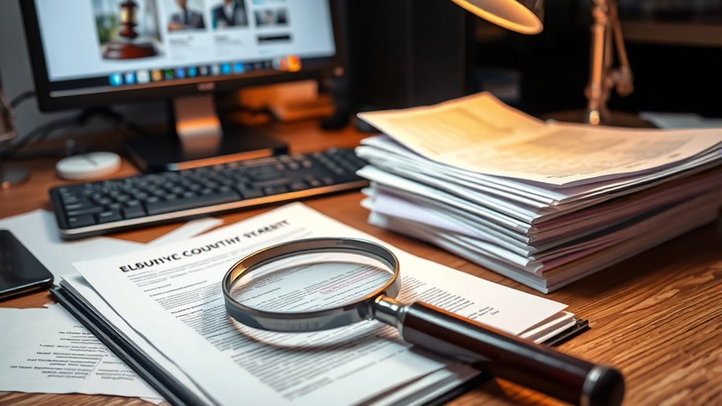 address court notices promptly