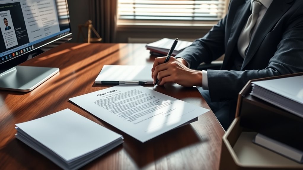 contact court or service