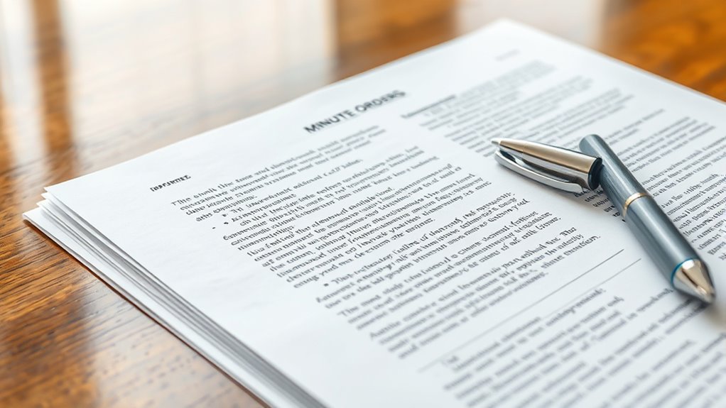 court session official record