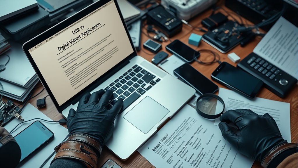 digital device search warrants