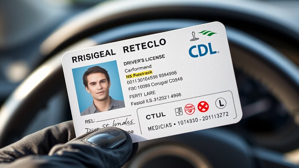 driving credentials and limitations