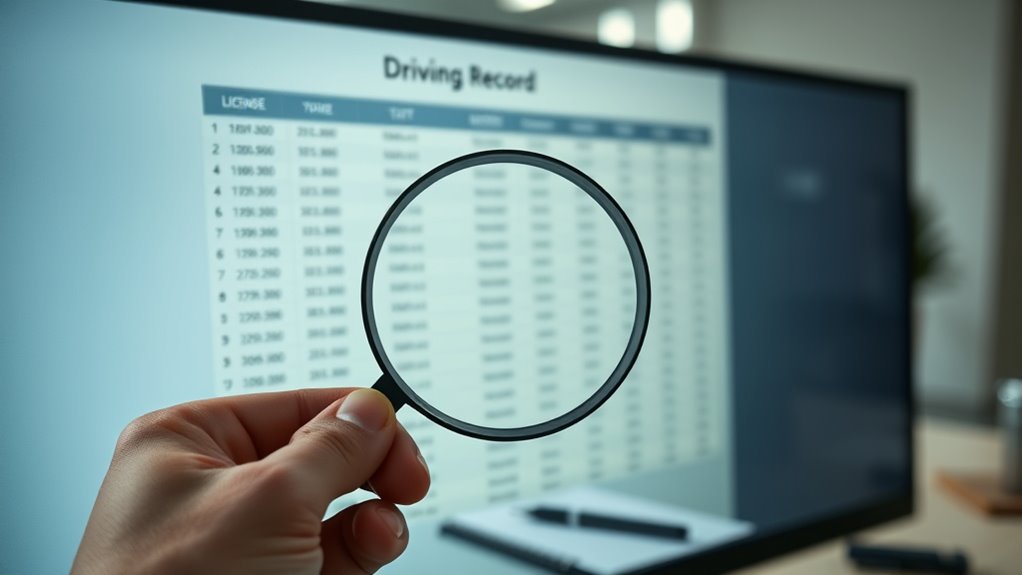 driving record access and use