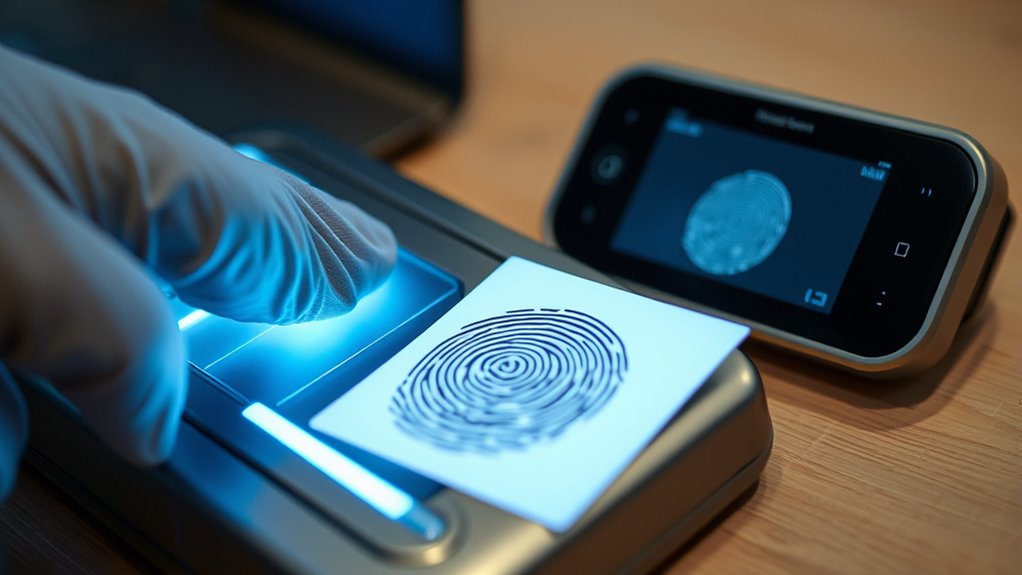 electronic or ink fingerprinting