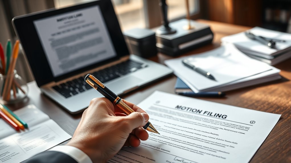 filing serving and responding