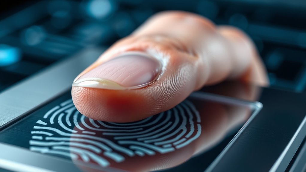 fingerprint verification ensures security