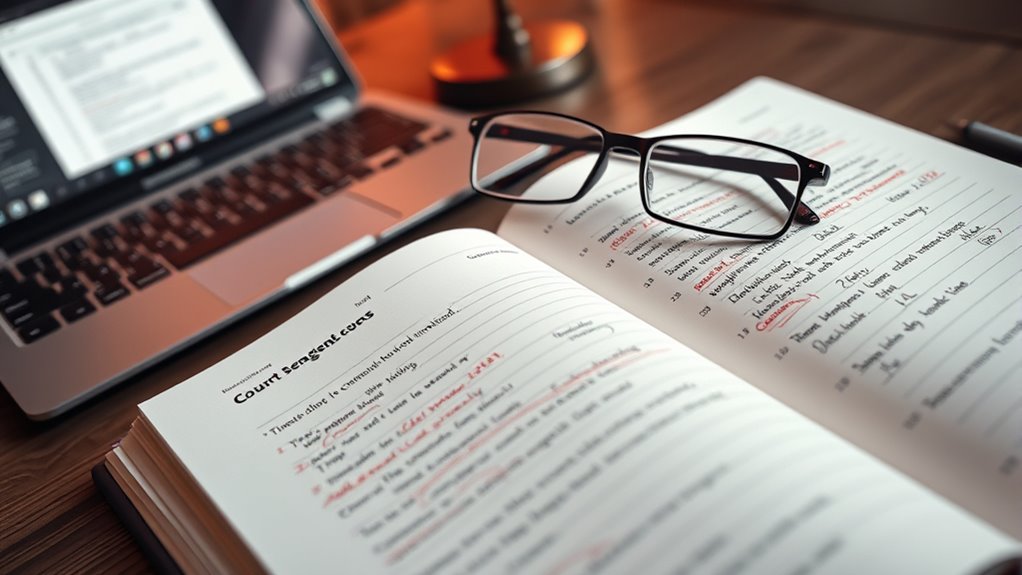 follow court correction procedures