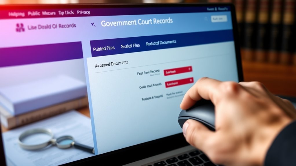 privacy protection in court documents