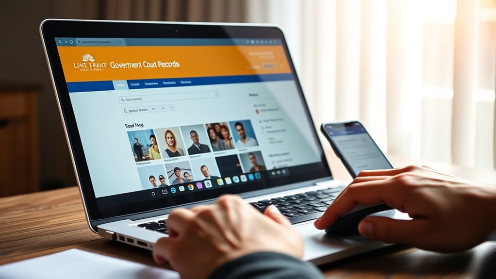 remote court record access