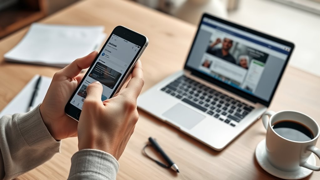 review and update social profiles