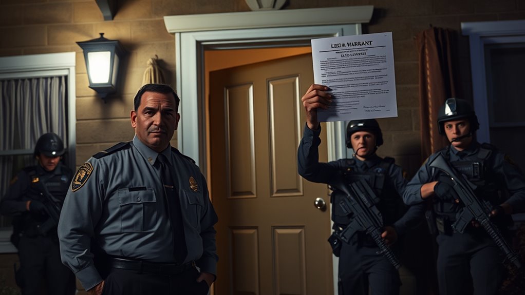 rights during warrant execution