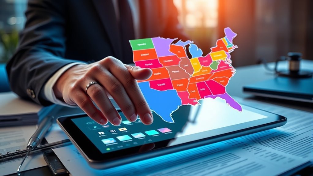 state by state electronic warrant variations