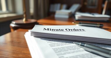 understanding and securing minute orders
