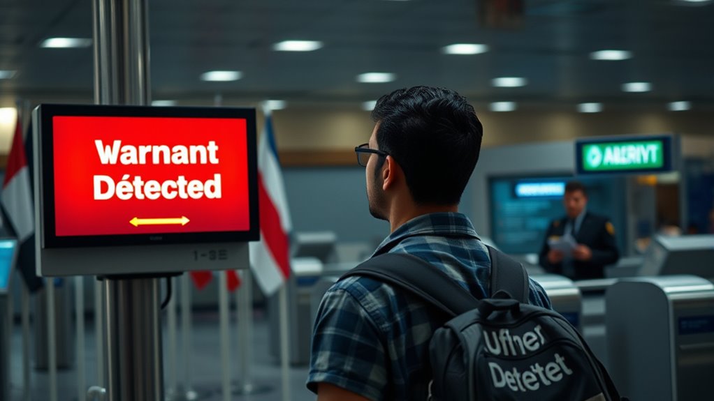 unresolved warrants disrupt international travel