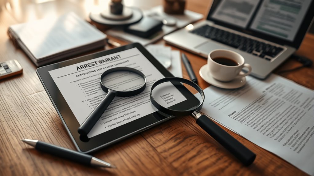 warrant details and charges