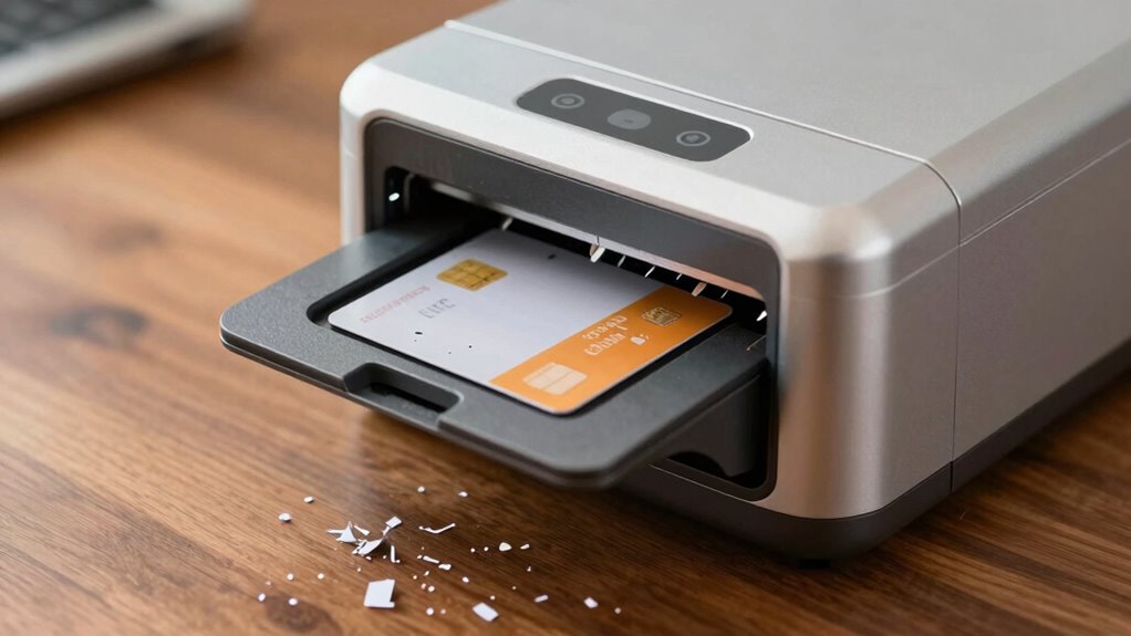 credit card shredder features