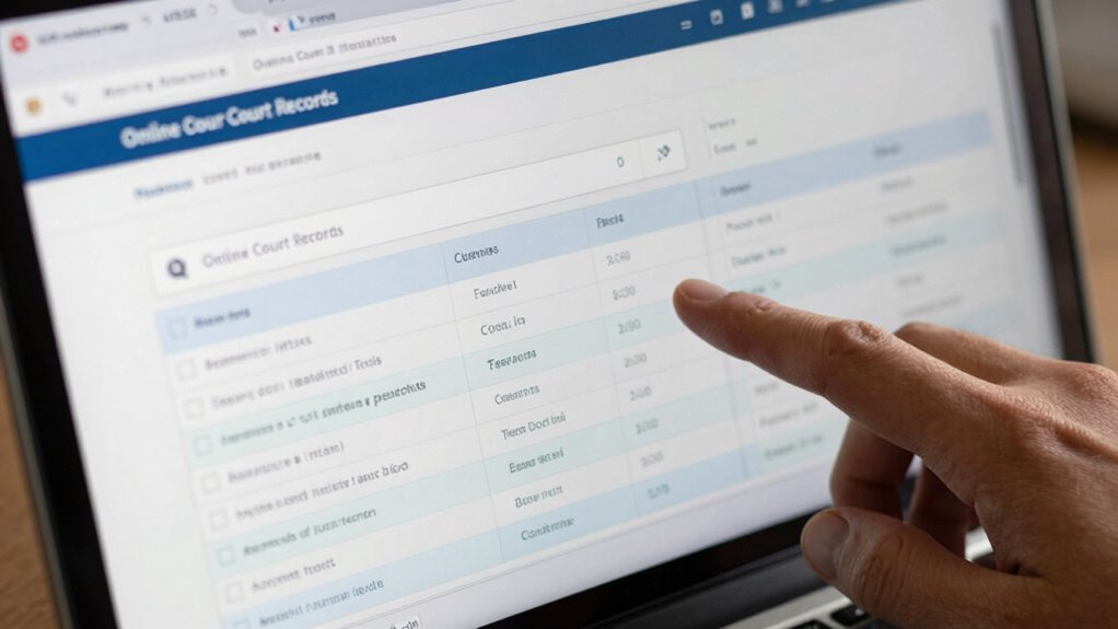 efficient court record searching