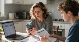 family notices stolen identity