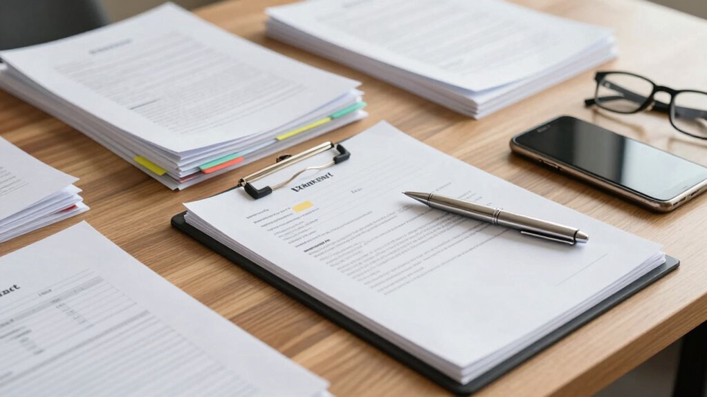 gather and organize paperwork