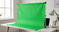 home office green screen