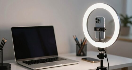 ring light enhances video quality