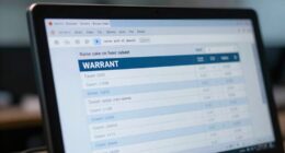 warrant registration in database