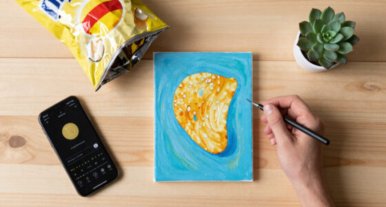The moment I knew: I gave her one of my paintings, she gave me an empty chip packet