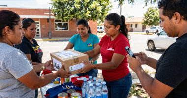 Venezuelans in Utah collect aid, press for pause on deportations after deadly quakes