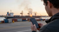 Ukrainian Drone Attack On Russian Port City Kills Four. Fire Reported At Port.